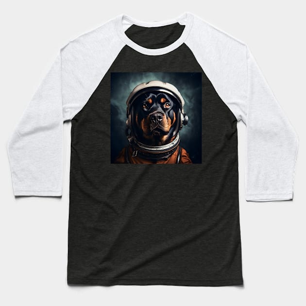 Astro Dog - Rottweiler Baseball T-Shirt by Merchgard